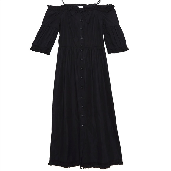 Vilshenko Cotton Summer off Shoulder Dress - Picture 2 of 7